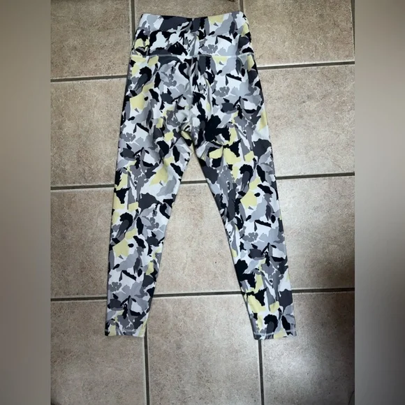 Balance Collection Yellow:Black Capri Cropped High Rise Leggings - Picture 8 of 8